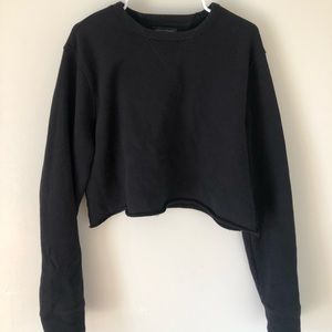 Crewneck crop sweatshirt